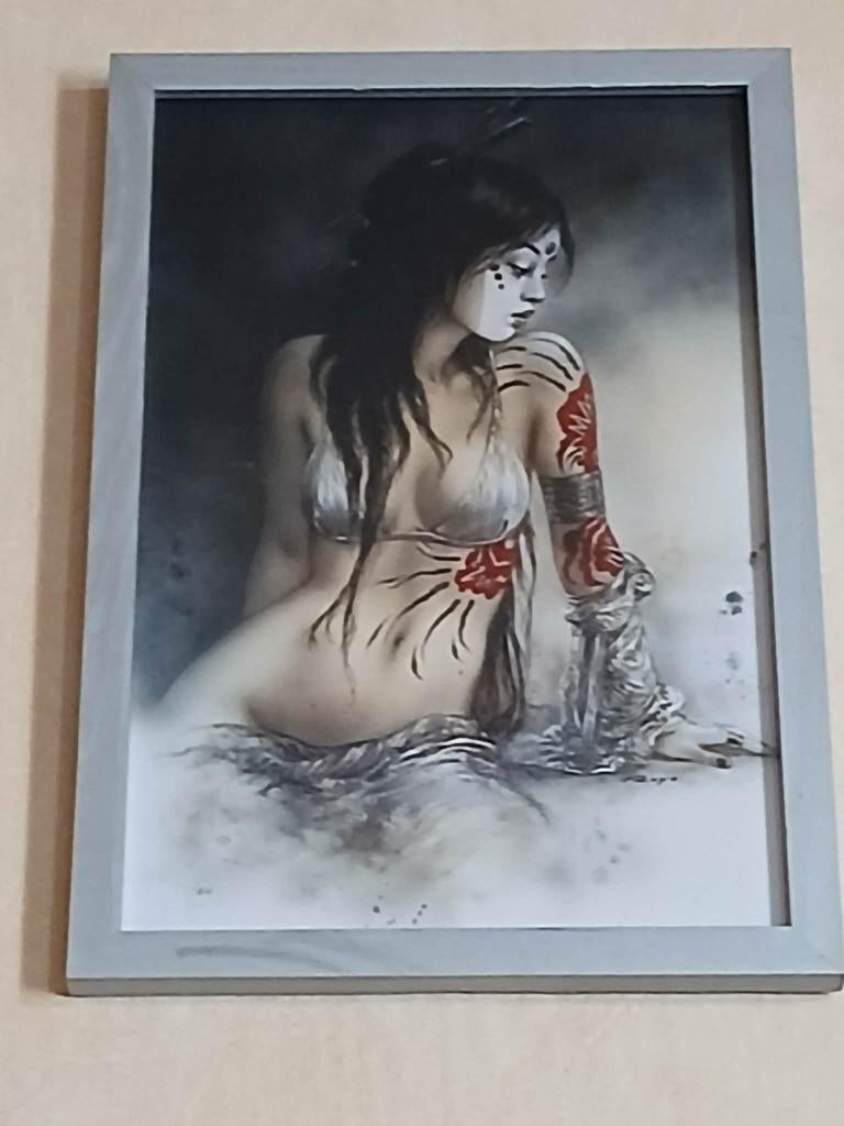 cadre luis royo japon 20*30, Enlèvement ou Envoi