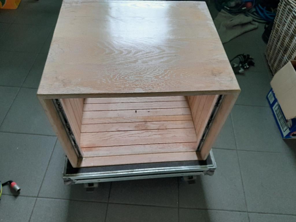 Rack 9u in stolpcase, Muziek en Instrumenten, Behuizingen en Koffers, Ophalen, Zo goed als nieuw, Overige instrumenten, Flightcase