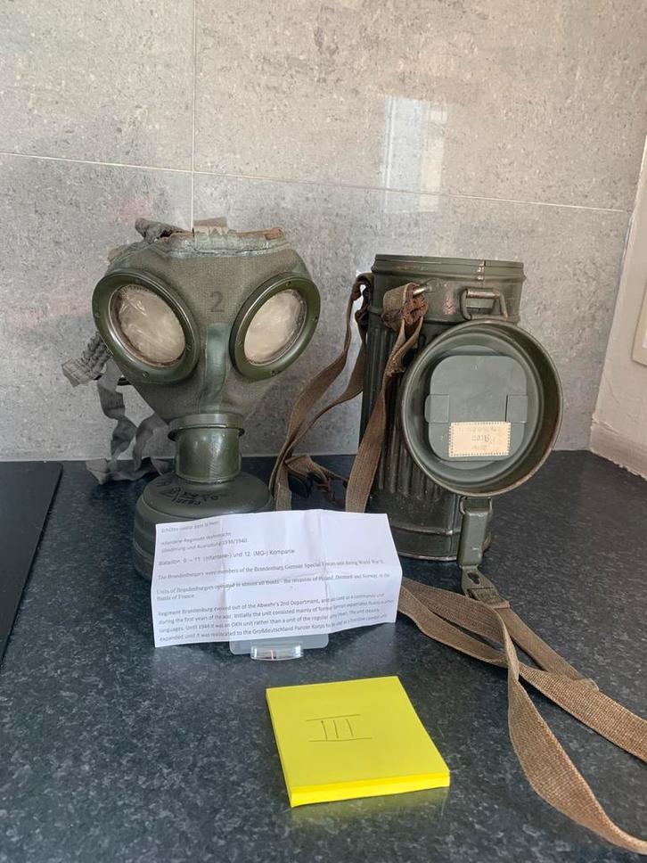 Masque a gaz Allemand ww2, Collections, Objets militaires | Seconde Guerre mondiale, Enlèvement ou Envoi