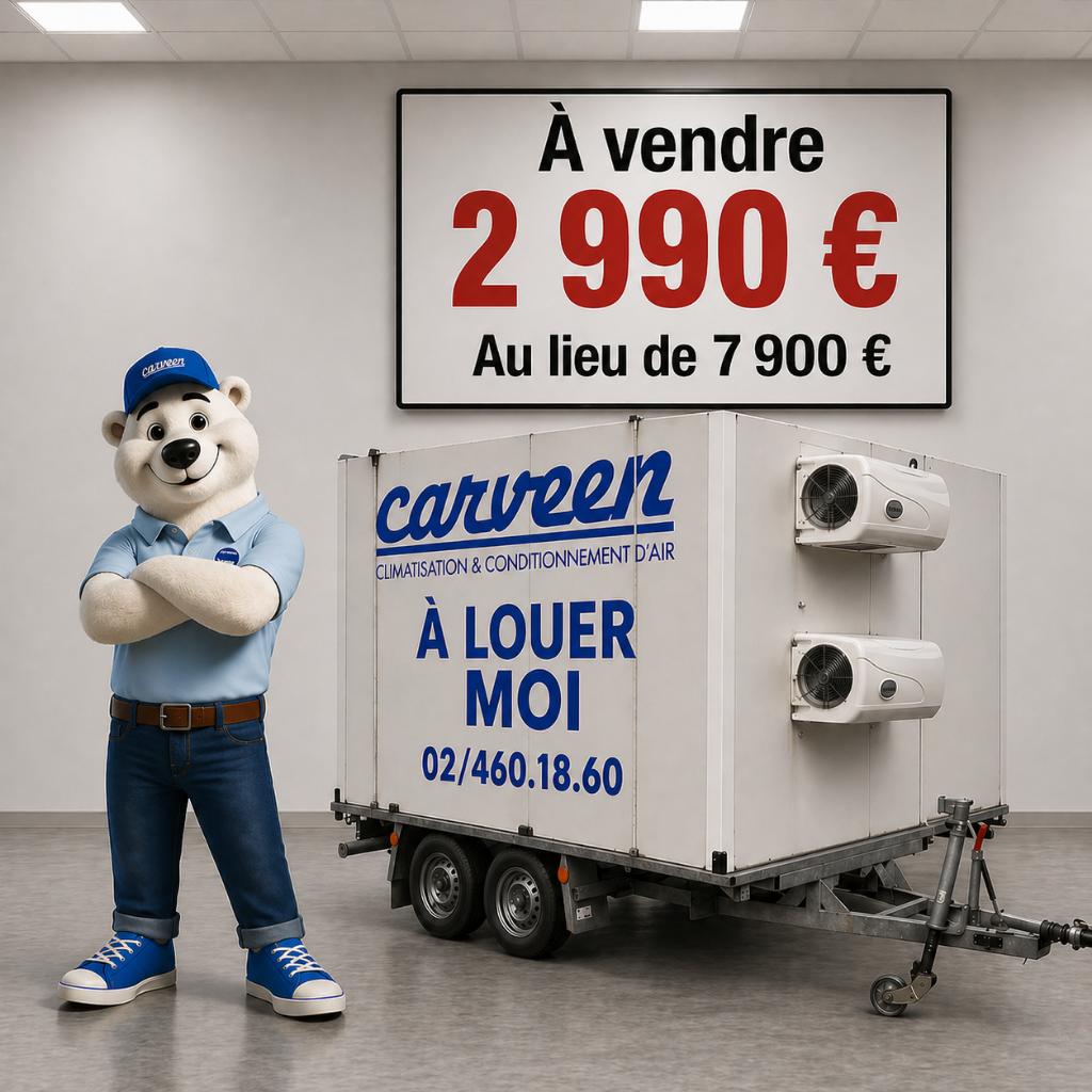 Chambre froide positive mobile – prête à l’emploi !, Enlèvement