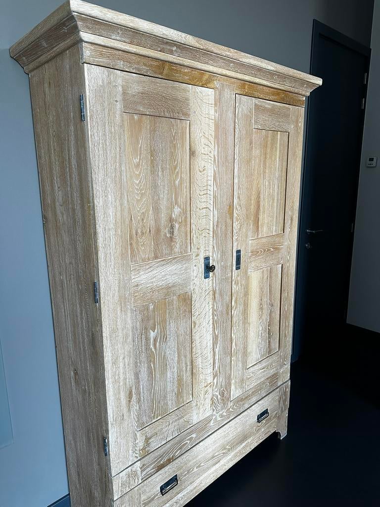 Eetplaats - volledig in eik, Gebruikt, Met deur(en), 200 cm of meer, 150 tot 200 cm