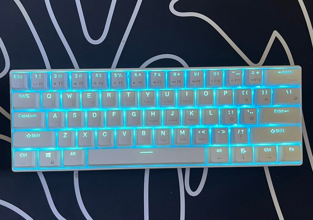 Royal Kludge 61 (rk61) toetsenbord, Computers en Software, Toetsenborden, Nieuw, Qwerty, Draadloos, Gaming toetsenbord, Ophalen