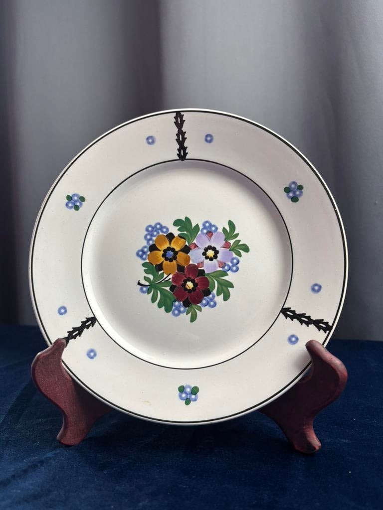 Antieke Villeroy & Boch Wallerfangen Schotel, 19e eeuw, Antiquités & Art, Antiquités | Services (vaisselle) pièces, Enlèvement ou Envoi