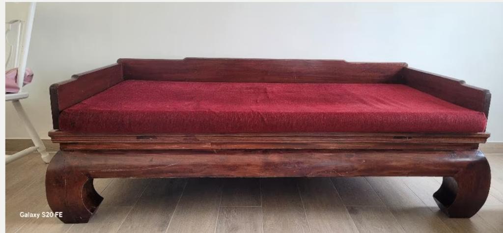 Chinese opiumbank - zetel, Huis en Inrichting, Ophalen, Gebruikt, 150 tot 200 cm, 75 tot 100 cm