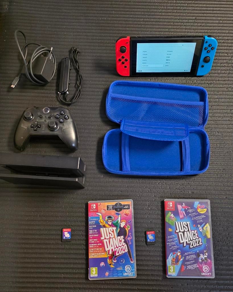 NINTENDO SWITCH MOOI PAKKET (KRASVRIJ) MET VEEL LEUKS ERBIJ!, Enlèvement ou Envoi