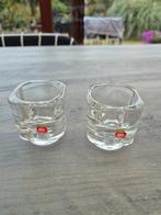 Bougeoirs Gulf vintage, Enlèvement ou Envoi, Verre