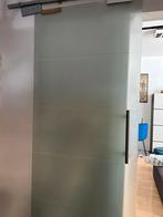 Glazen schuifdeur 93x215, Ophalen, Schuifdeur, Zo goed als nieuw