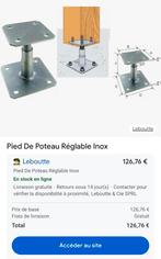 4 Pieds de poteaux  reglables, Jardin & Terrasse, Enlèvement ou Envoi, Neuf, Poteaux