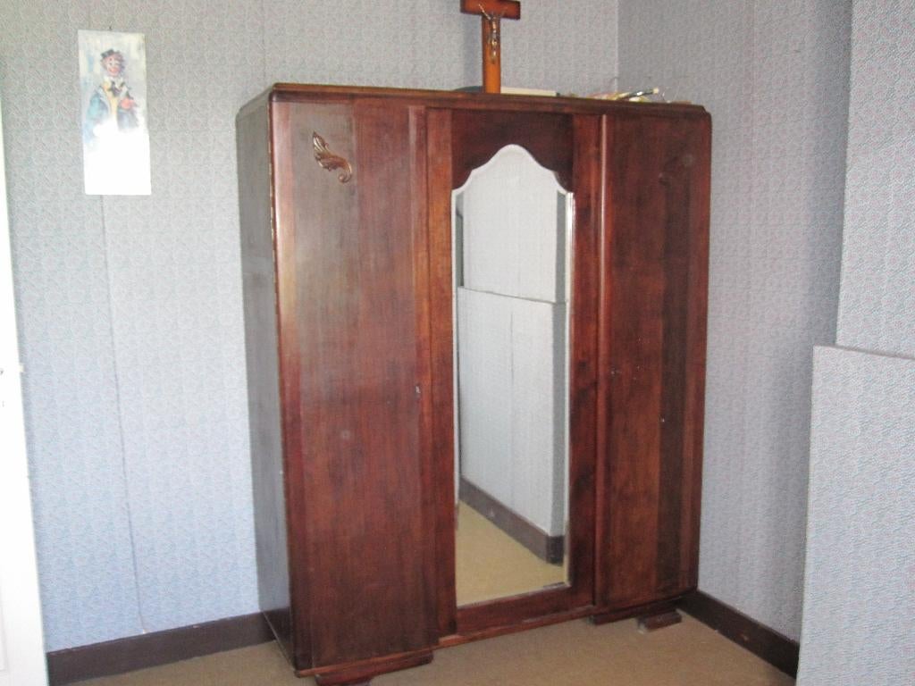 Kast + commode met spiegel, Antiek en Kunst, Ophalen