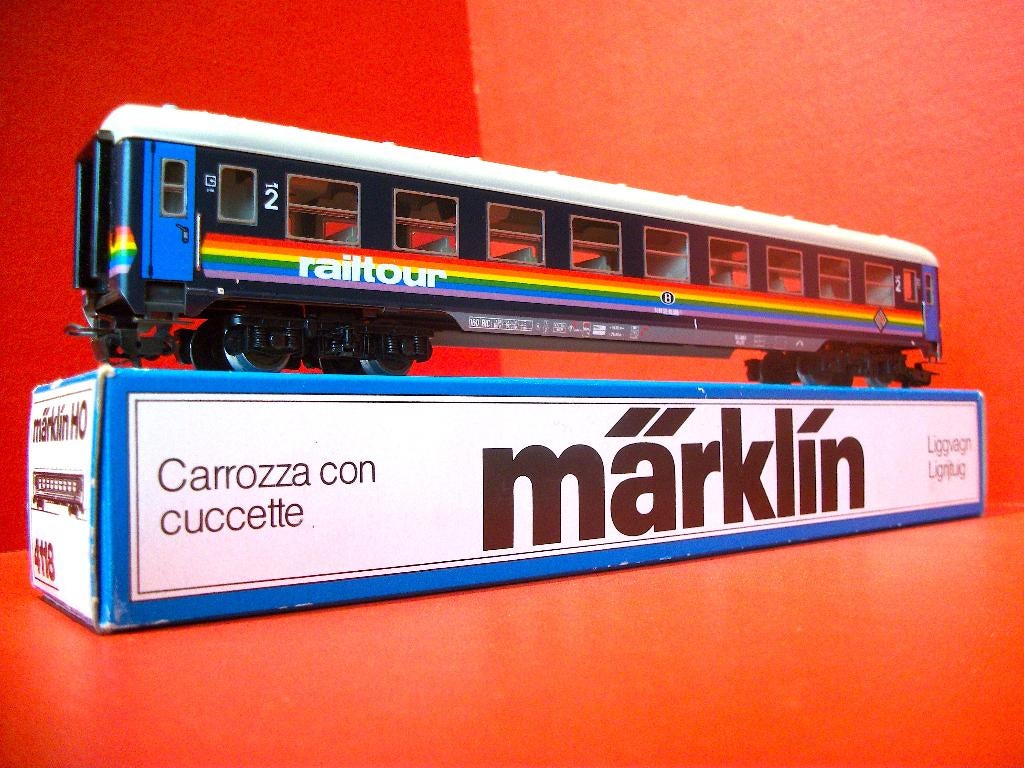 NMBS RAILTOUR Slaapwagen - Metal Märklin 4118, Hobby en Vrije tijd, Modeltreinen | H0, Zo goed als nieuw, Wagon, Wisselstroom