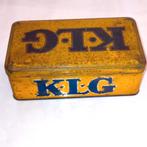 Vintage blik bougies KLG, Ophalen of Verzenden, Gebruikt
