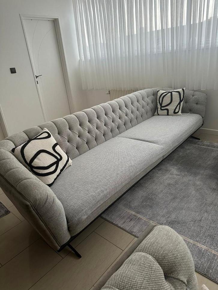 Canapé design élégant pour 3 + 4 personnes, comme neuf, Maison & Meubles, Canapés | Sofas & Chaises Longues, Enlèvement