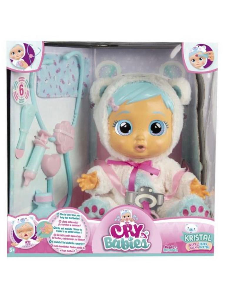 Poupée interactive Cry Babies - Kristal est malade + Access, Enlèvement, Comme neuf
