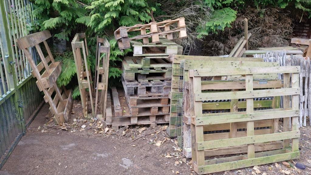 Gratis pallets hout / stookhout, Ophalen