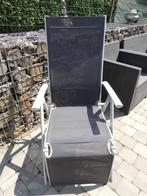 Chaise longue de jardin pliable, Ophalen, Aluminium