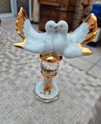 Vintage porceleinen Capodimonte beeld duiven met Swarovski, Enlèvement ou Envoi, Comme neuf
