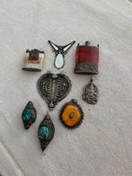 Oude.juwelen.uit.zilver.en.amber.turkoois..tibed, Antiek en Kunst, Ophalen