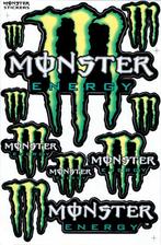 Ensemble de feuilles d'autocollants Monster Energy, Motos