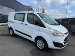 Ford Transit Custom 2.0TDCI 1st eig ohboek trekhaak cruise, Auto's, Bestelwagens en Lichte vracht, Voorwielaandrijving, Stof, 1995 cc