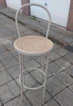 Metalen barstool met webbing zitvlak, Huis en Inrichting, Ophalen