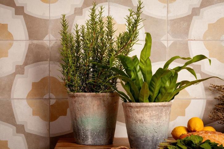 Vintage vloertegels - Peronda FS Farfalla Mustard - 45x45 cm, Maison & Meubles, Chambre à coucher | Linge de lit, Neuf, Autres types