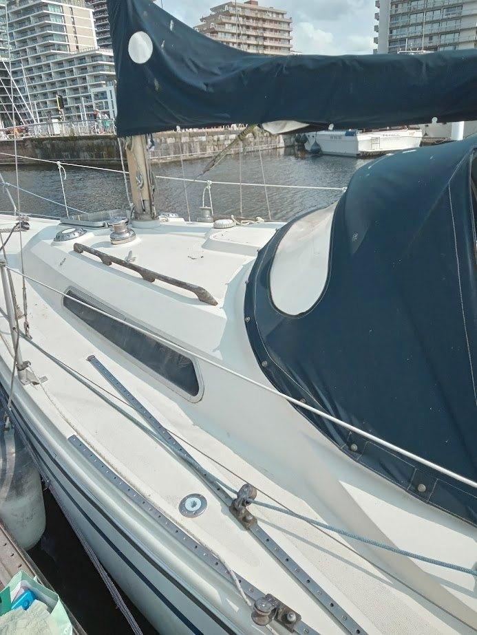 zeilboot 9m20 / oostende, Watersport en Boten, Kajuitzeilboten en Zeiljachten, Gebruikt, Tourjacht of Cruiser, Polyester, 9 tot 12 meter