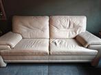 Canapé en cuir blanc 2,5places + 3 places, Maison & Meubles, Enlèvement, Comme neuf
