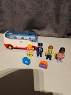 Playmobil 1.2.3. Bus en heli zoals op foto, Kinderen en Baby's, Ophalen of Verzenden, Gebruikt