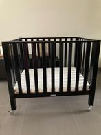 Baby park zwart Bopita incl matras, Kinderen en Baby's, Babyparken, Ophalen, Zo goed als nieuw, Rechthoekig, In hoogte verstelbaar