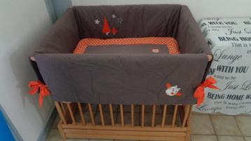 Kinderpark opplooibaar van Quax met bekleding. beschikbaar voor biedingen