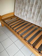 Grenen bed, Huis en Inrichting, Slaapkamer | Bedden, 90 cm, Gebruikt, Eenpersoons, Bruin