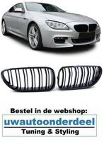 Grill Hoogglans Zwart Dubbele Spijl Voor Bmw 6 Serie F06 F12, Verzenden