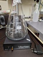 Vortex magnetische roerder met roervlo en erlemeyer 3L, Ophalen, Zo goed als nieuw
