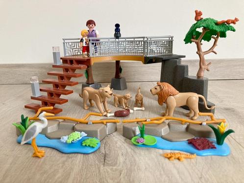 Playmobil Zoo- Leeuwen in het buitenverblijf 70343, Kinderen en Baby's, Speelgoed | Playmobil, Zo goed als nieuw, Complete set