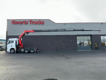 MAN TGX 33.520 6X4 TREKKER-BAKWAGEN COMBI + FASSI F485RA.2.2, Automaat, Achterwielaandrijving, Euro 6, MAN