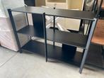 Ikea JÄTTESTA Stellingkast, zwart, 120x85 cm, Ophalen, Zo goed als nieuw, 100 tot 150 cm, Minder dan 100 cm
