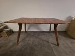 Eettafel 140x80x76 cm – Massief Acaciahout, Huis en Inrichting, Tafels | Eettafels, Ophalen, Gebruikt, 100 tot 150 cm, 50 tot 100 cm