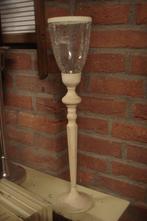 KANDELAAR gietijzer oud wit - WINDLICHT Flamant, Huis en Inrichting, 50 tot 75 cm, Nieuw, Ophalen of Verzenden, Metaal