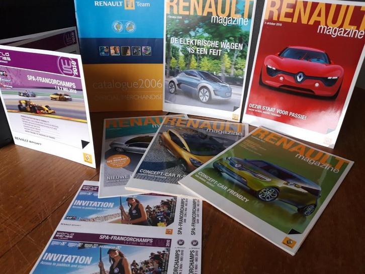 Magazines Renault et catalogue de F1., Livres, Autos | Livres, Neuf, Renault, Envoi