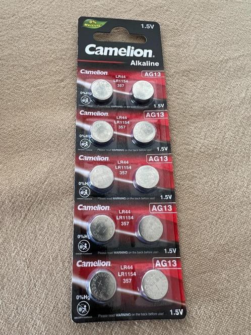 Camelion Alkaline LR44 1,5V - 10 Stuks - nieuw, TV, Hi-fi & Vidéo, Batteries, Neuf, Enlèvement ou Envoi