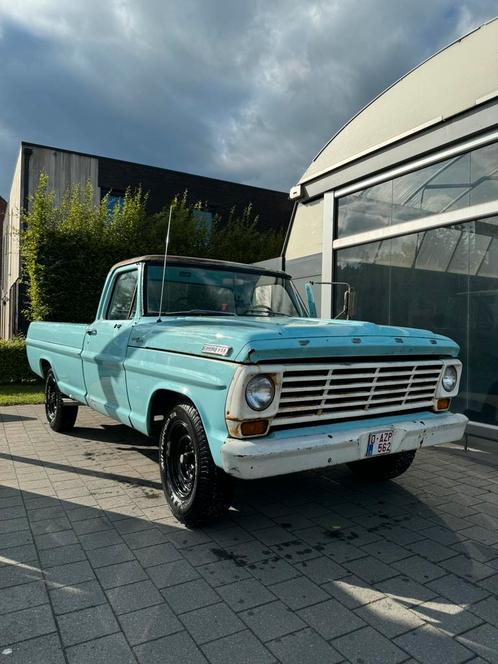 Ford F250, Auto's, Oldtimers, Particulier, Trekhaak, Ford, Benzine, Overige carrosserie, 2 deurs, Automaat, Blauw, Blauw, Achterwielaandrijving