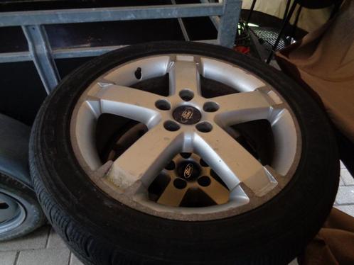5x108 ford/volvo alu velgen 17inch met oude banden opmaak, Auto-onderdelen, Banden en Velgen, Banden en Velgen, Winterbanden, 17 inch