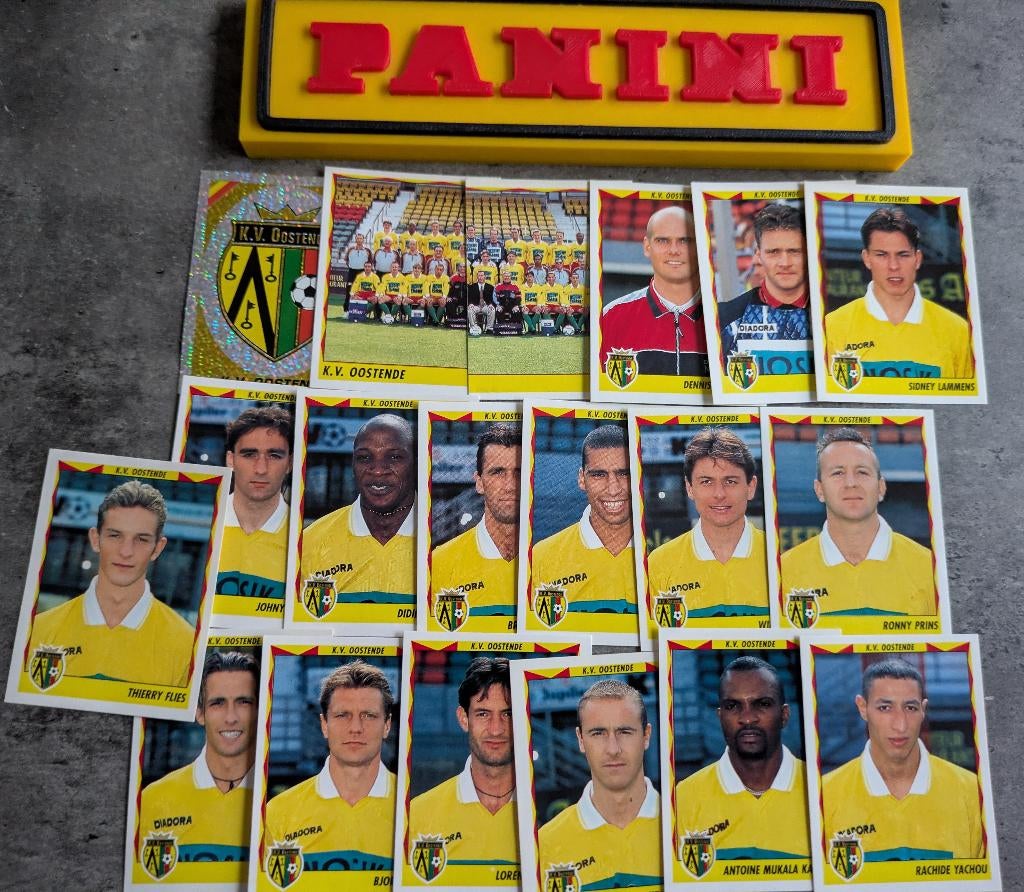 Panini FOOTBALL 99 19 STICKERS 1999 KV OOSTENDE  VOETBAL, Ophalen of Verzenden, Nieuw