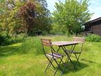 Tuintafeltje met 2 stoelen in hardhout, Gebruikt, Hardhout, Tuinset, Eettafel