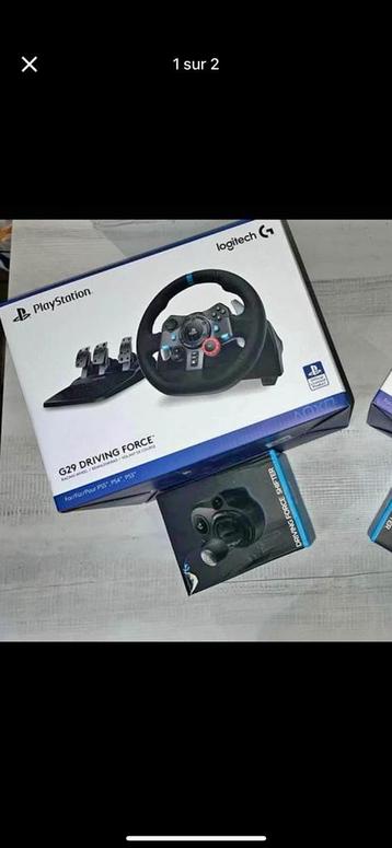 Volant Logitech G29 + Pédalier et Levier de vitesse Logitech, Enlèvement, Neuf, Volant ou Pédales, PlayStation 5