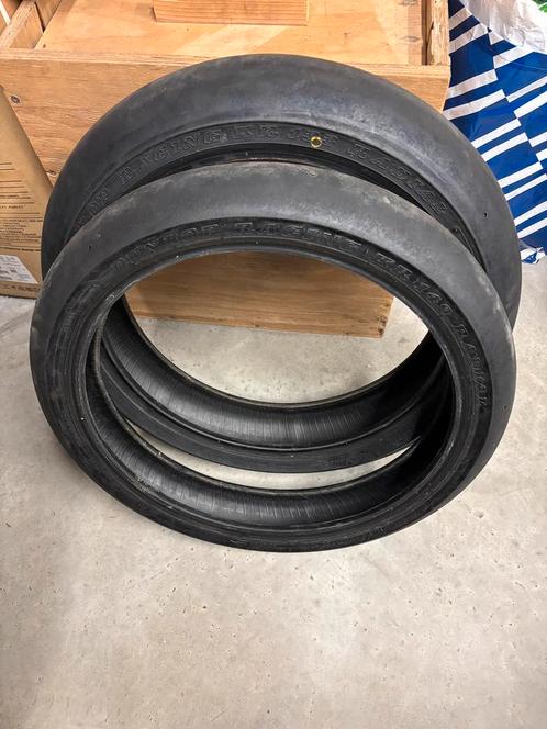 Pneus slick dunlop derbi reiju aprilia hm…., Fietsen en Brommers, Brommeronderdelen | Algemeen, Ophalen