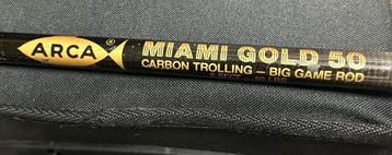 Pêche à la traîne- canne carbone ARCA Miami Gold 50
