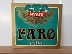 bier reclamebord Wieze Faro extra uit 1980, Verzamelen, Ophalen of Verzenden, Gebruikt, Reclamebord, Plaat of Schild, Overige merken