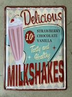 Retrobord mikshakes, Ophalen of Verzenden, Zo goed als nieuw