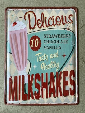 Retrobord mikshakes beschikbaar voor biedingen